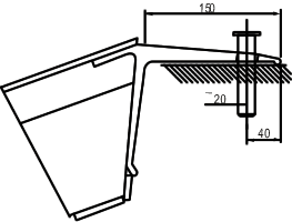 Skizze einer AVS Rampe für Stahlkettenfahrzeuge